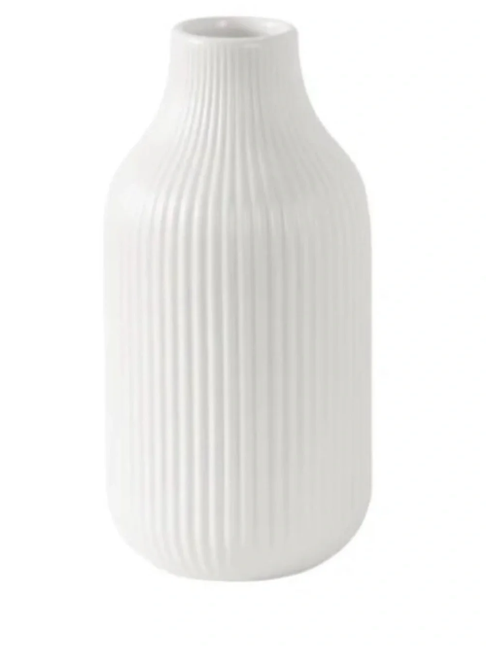 Cream 8.5 inch Ceramic Vase